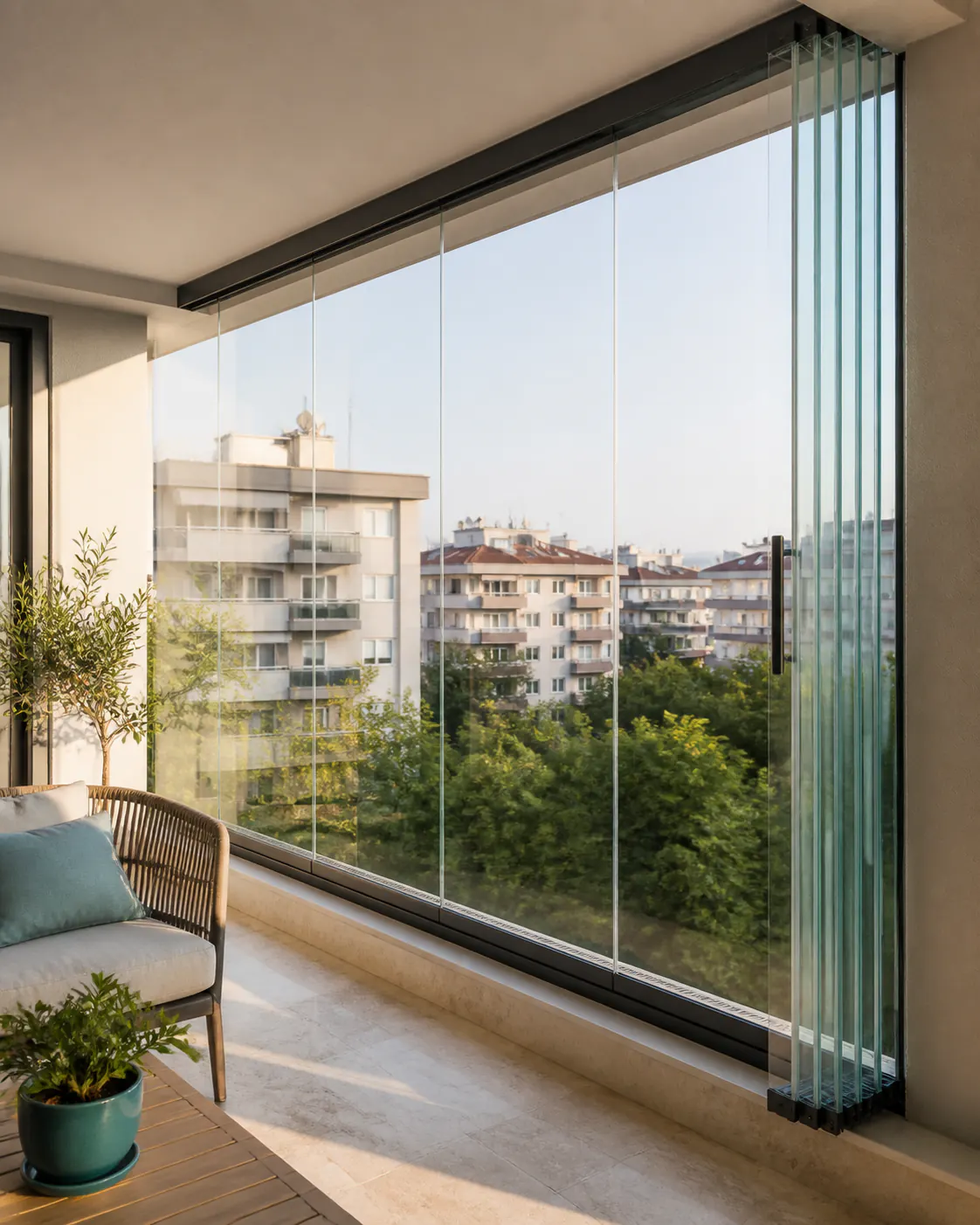 Cam Balkon temsili uygulama görseli