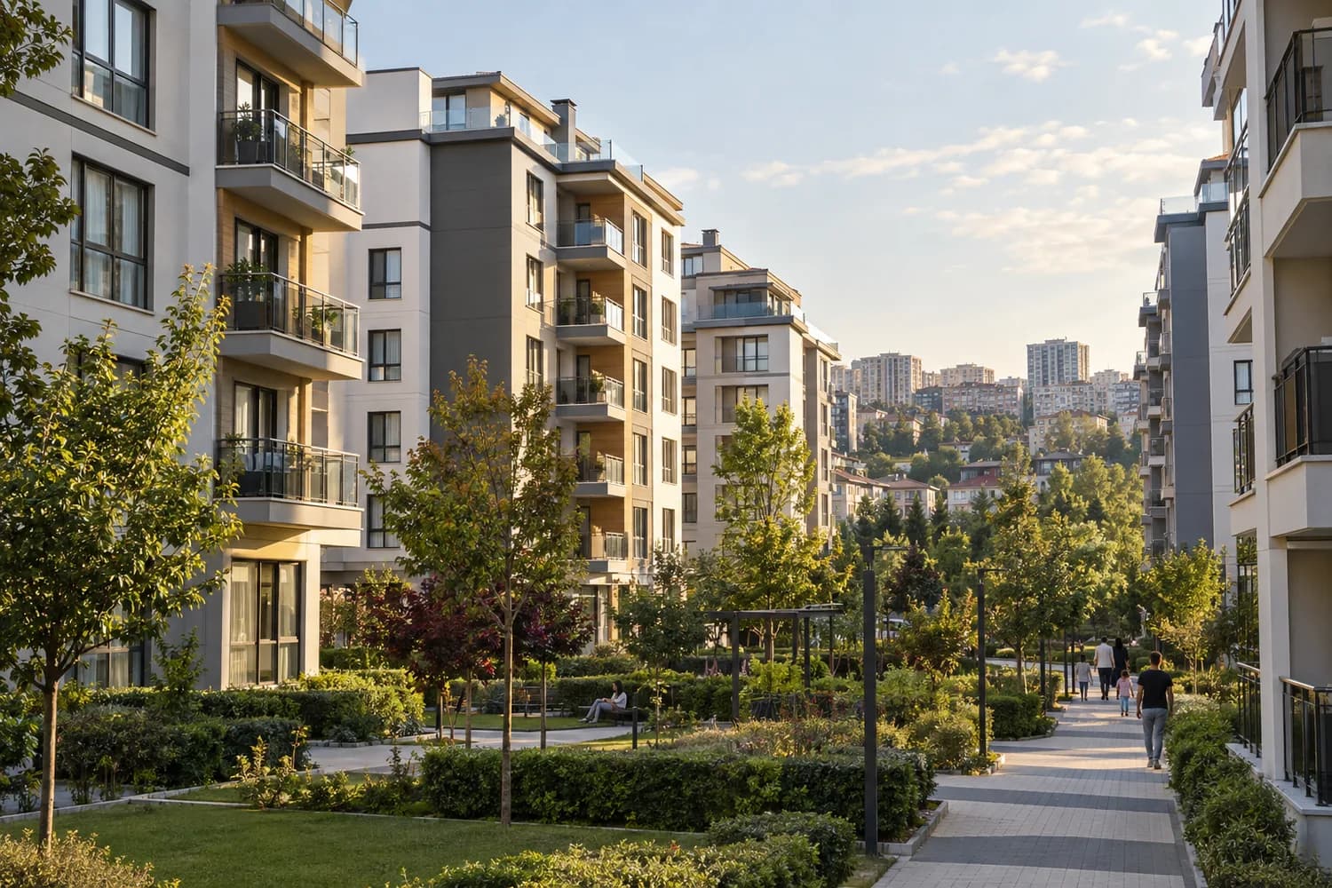 Başakşehir’de modern konut blokları ve PVC pencere sistemleri